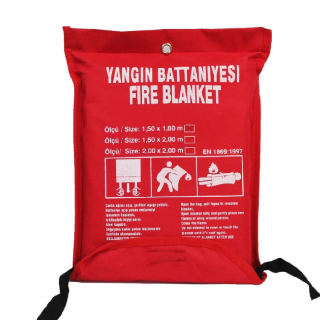 Heavy-Duty Fiberglass Emergency Fire Suppression Blanket